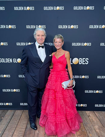 Anna Karolina Heinrich & Michael Nouri at Golden Globes 2024